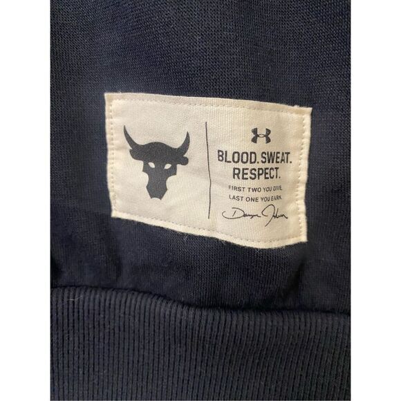 Mens Under Armour Rock Project Hoodie Sweatshirt Black Medium - Picture 3 of 9
